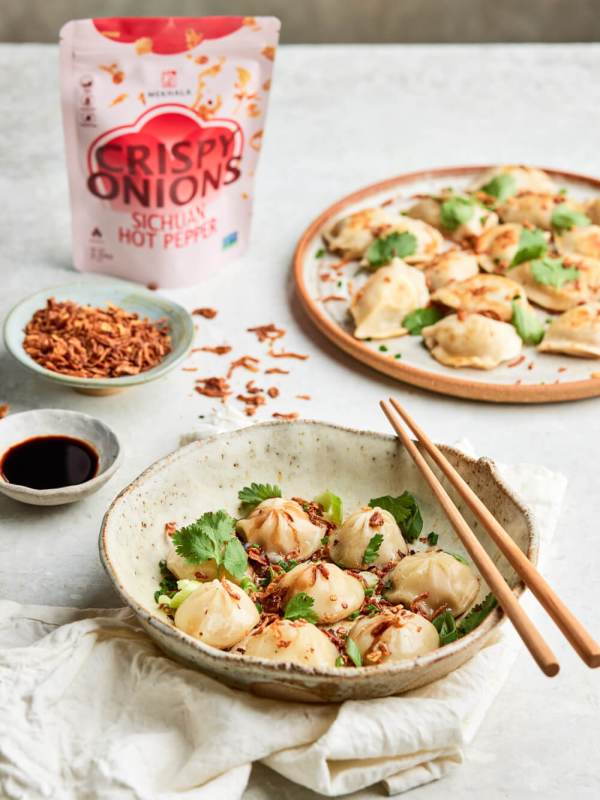 Less Oily Spicy Sichuan Chili Dumplings