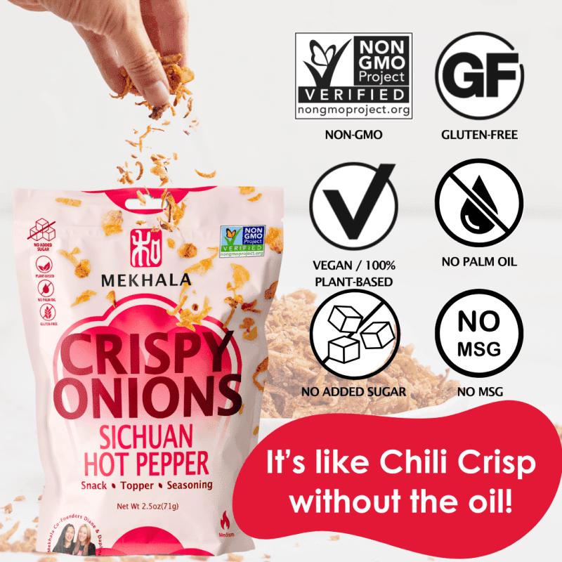 Mekhala Non-GMO Sichuan Hot Pepper Crispy Onions