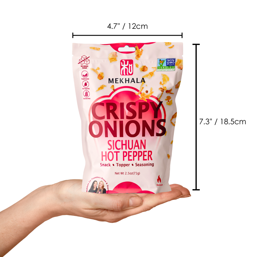 Mekhala Non-GMO Sichuan Hot Pepper Crispy Onions