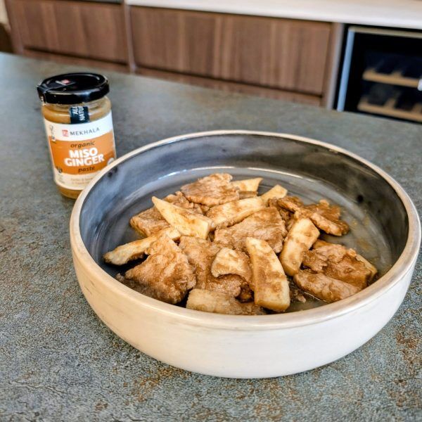 Miso Ginger Pork Stir Fry with Oyster Mushrooms (15-Minute Recipe)